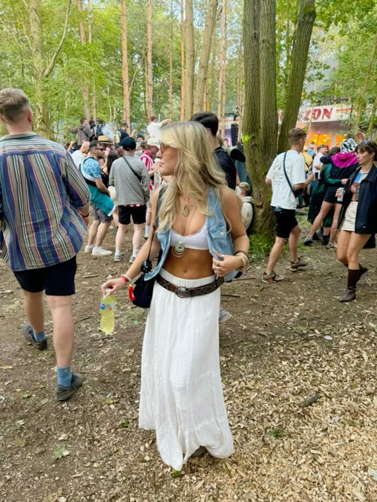 Lange rok dames voor een festival